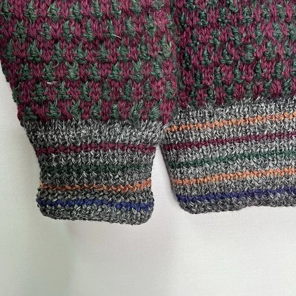 Vtg Marshall Fields Country Shop Wool Mens Sz M Chunky Grandpa Cardigan Sweater - Picture 6 of 15